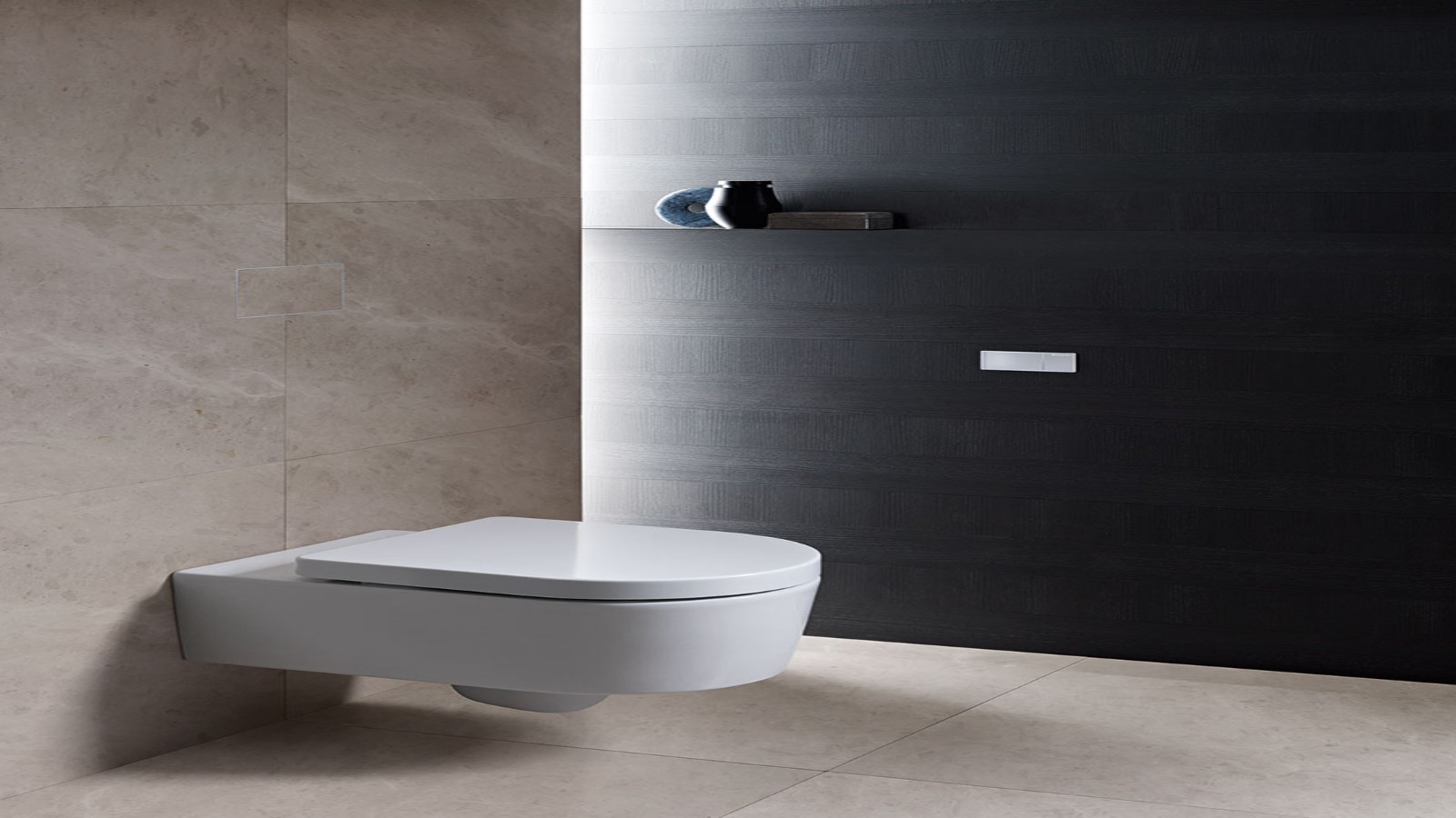 Geberit remote flush type 70 in a bathroom