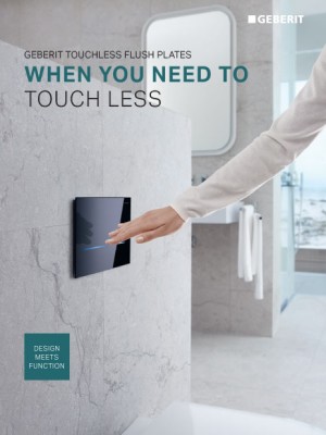 When You Need to Touch Less: Geberit Touchless Flush Plates When You Need to Touch Less: Geberit Touchless Flush Plates
