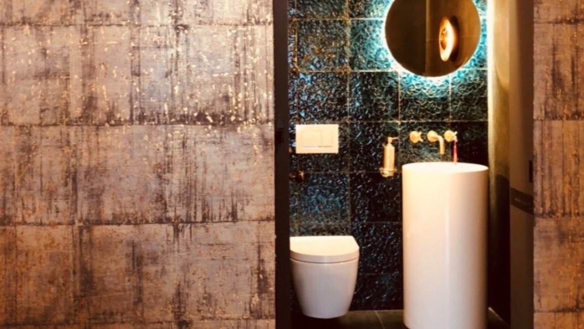 Kitchen & Bath Design News 2019 Bronze Award-Winning Bathroom by Designers Paris Kostopoulos and Tina Psoinos