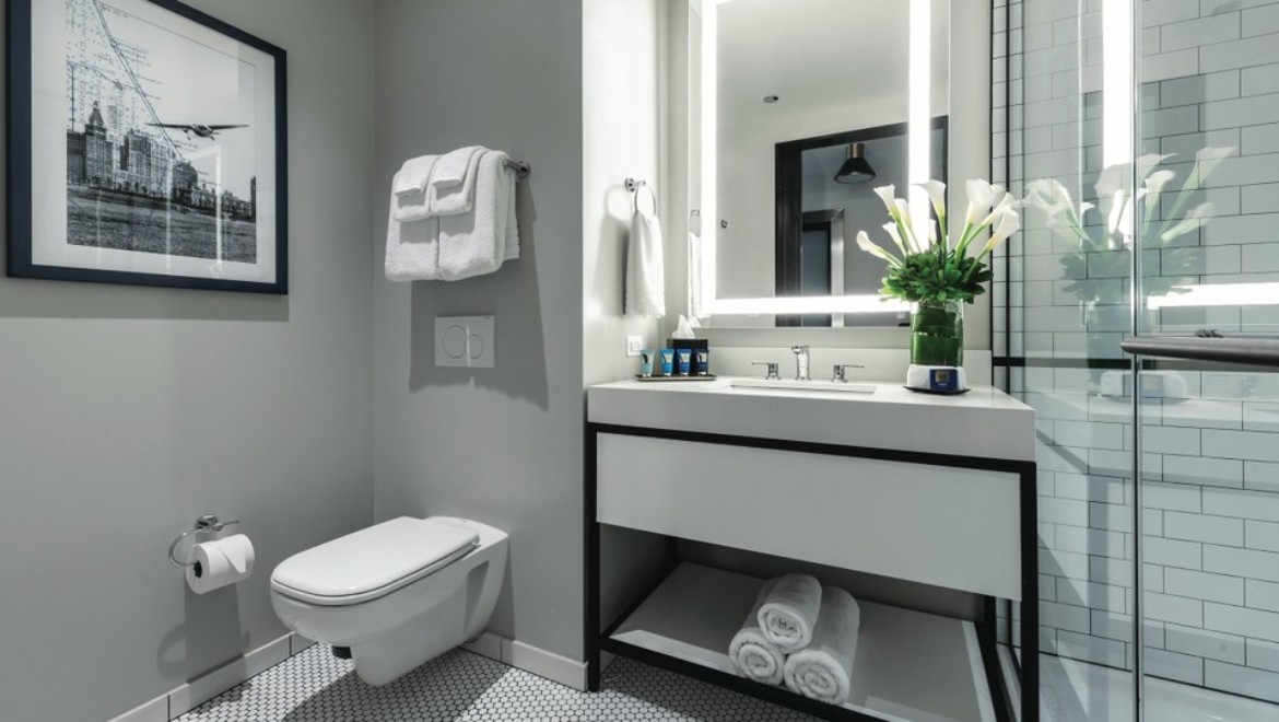 Award -winning Bathroom Renovation in Hotel Julian, Chicago, IL