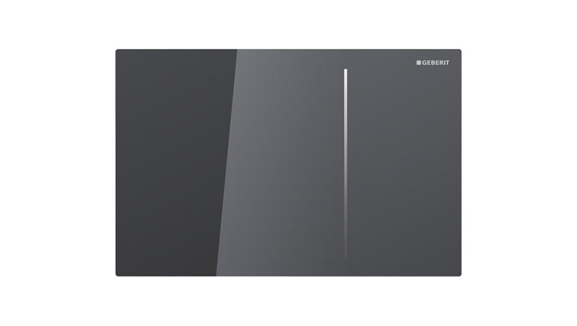 Sigma70 flush plate in lava glass finish Sigma70 flush plate in lava glass finish