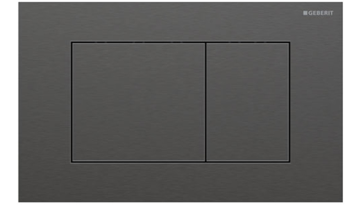 Sigma40 Square flush plate in brushed black chrome Sigma40 Square flush plate in brushed black chrome