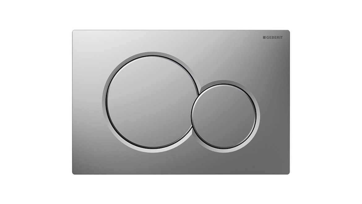 Sigma01 flush plate in matte chrome