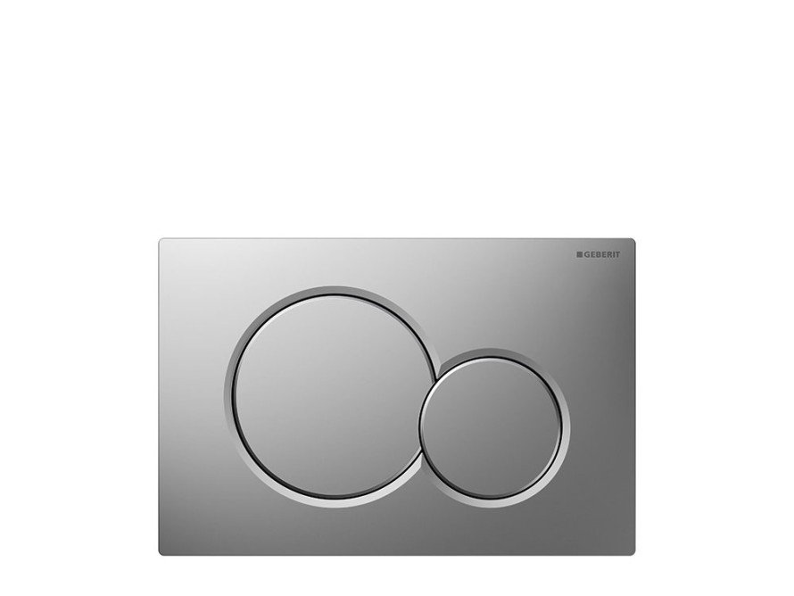 Sigma01 Round flush plate in matte chrome Sigma01 Round flush plate in matte chrome