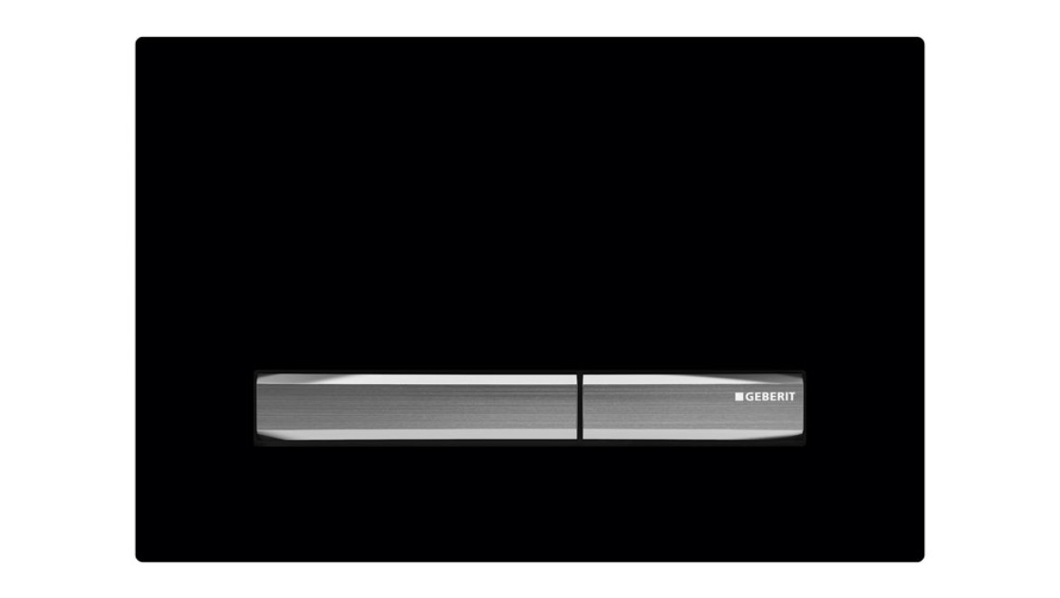 Sigma50 flush plate in black finish Sigma50 flush plate in black finish