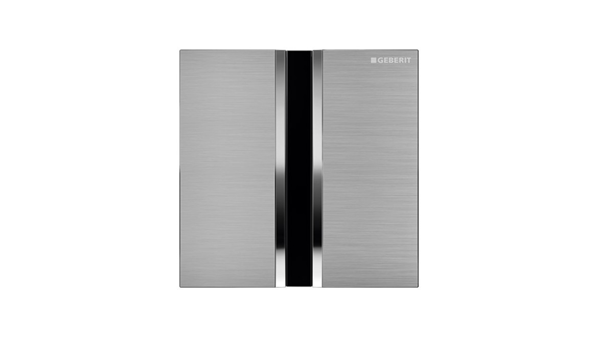 Touchless Type 50 urinal flush plate in brushed chrome
