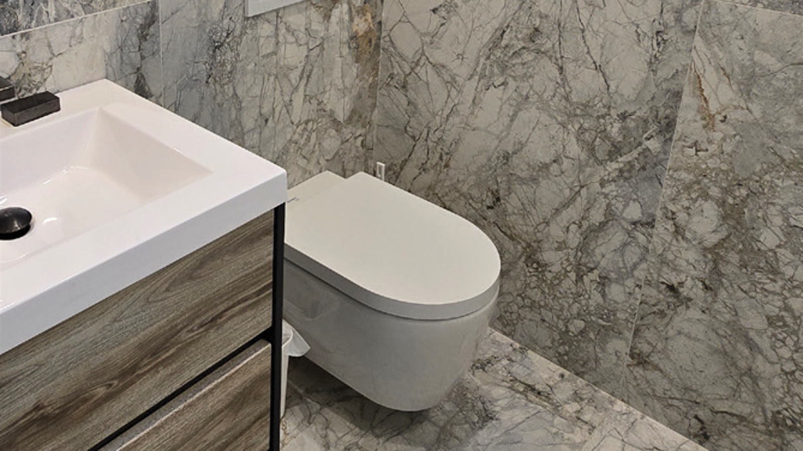 Geberit system in Brooklyn home bathroom