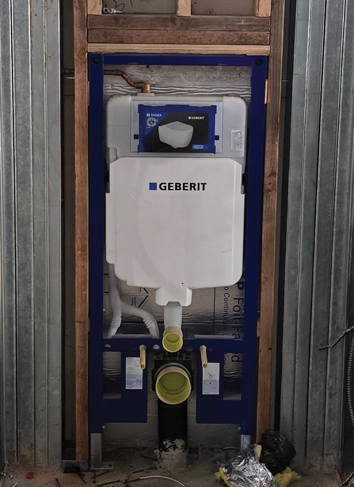 Geberit In-wall system installed in Brooklyn home