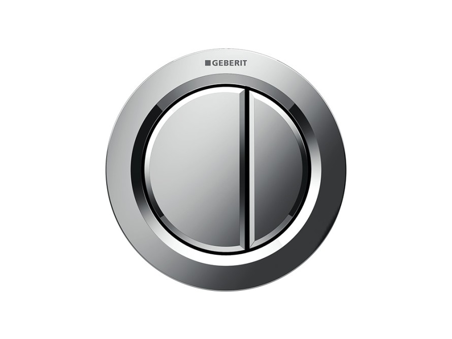 Type 01 remote flush button in polished chrome Type 01 remote flush button in polished chrome