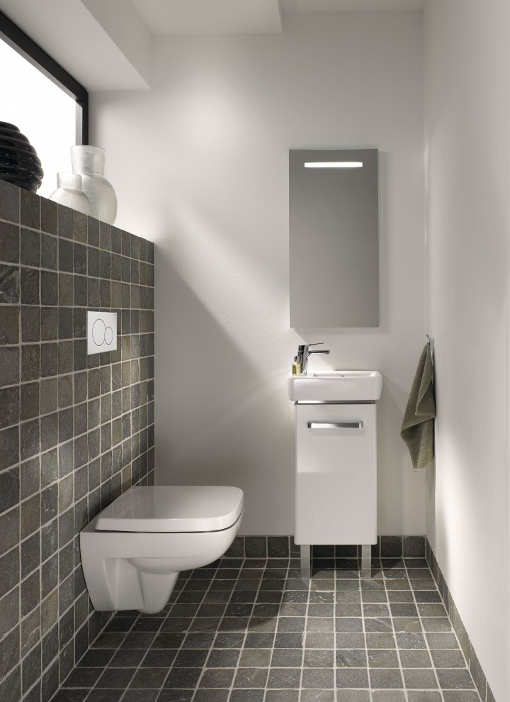 Geberit guest toilet with washbasin cabinet and toilet Geberit guest toilet with washbasin cabinet and toilet