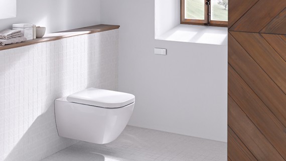 Geberit remote flush button type 70 in the bathroom