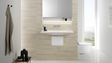 A floating washbasin save space in the bathroom