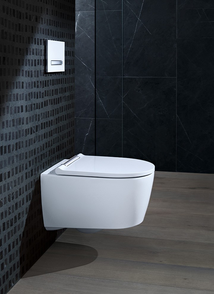 Wall-hung WC for harmonious bathroom design
