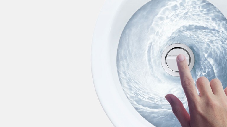 Duravit Flush Valve 0074137600 - For Geberit HET Two-Piece Toilet, 1.28 GPF Single Flush
