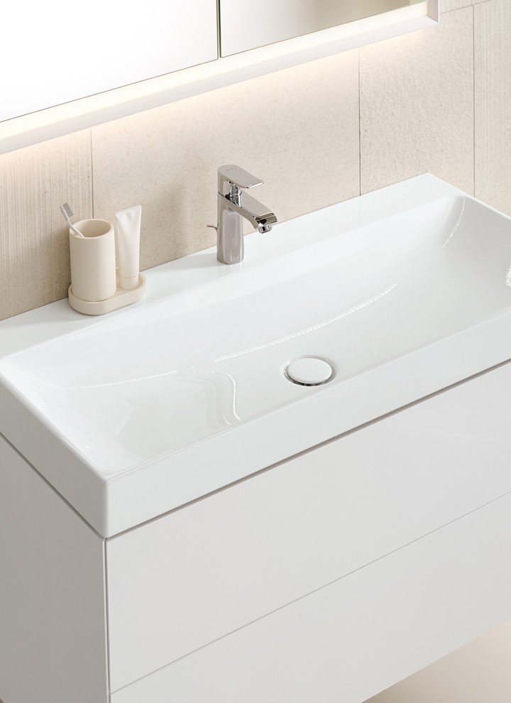 Geberit ONE washbasin (© Geberit) Geberit ONE washbasin (© Geberit)