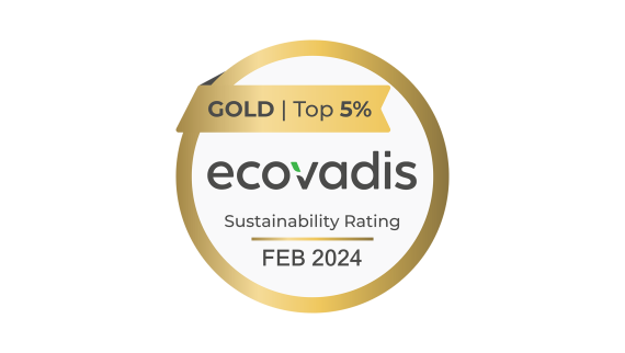 Highest platinum award from EcoVadis for Geberit's sustainability management (© Geberit) Highest platinum award from EcoVadis for Geberit's sustainability management (© Geberit)