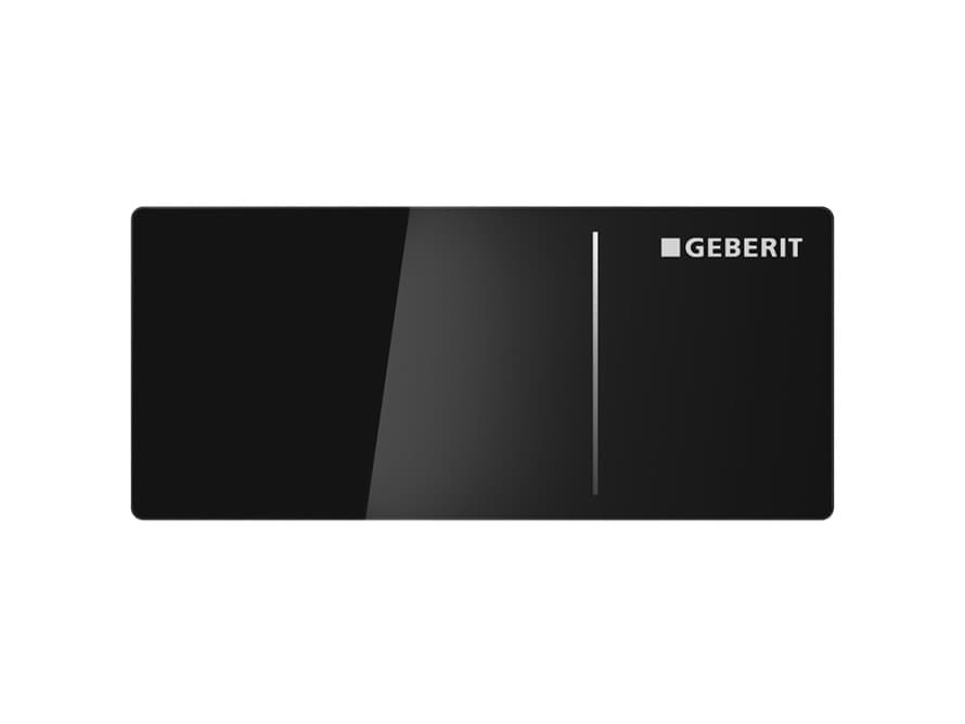 Type 70 remote flush button in black glass Type 70 remote flush button in black glass