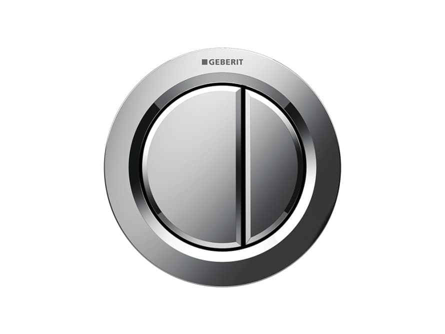 Type 01 remote flush button in polished chrome Type 01 remote flush button in polished chrome