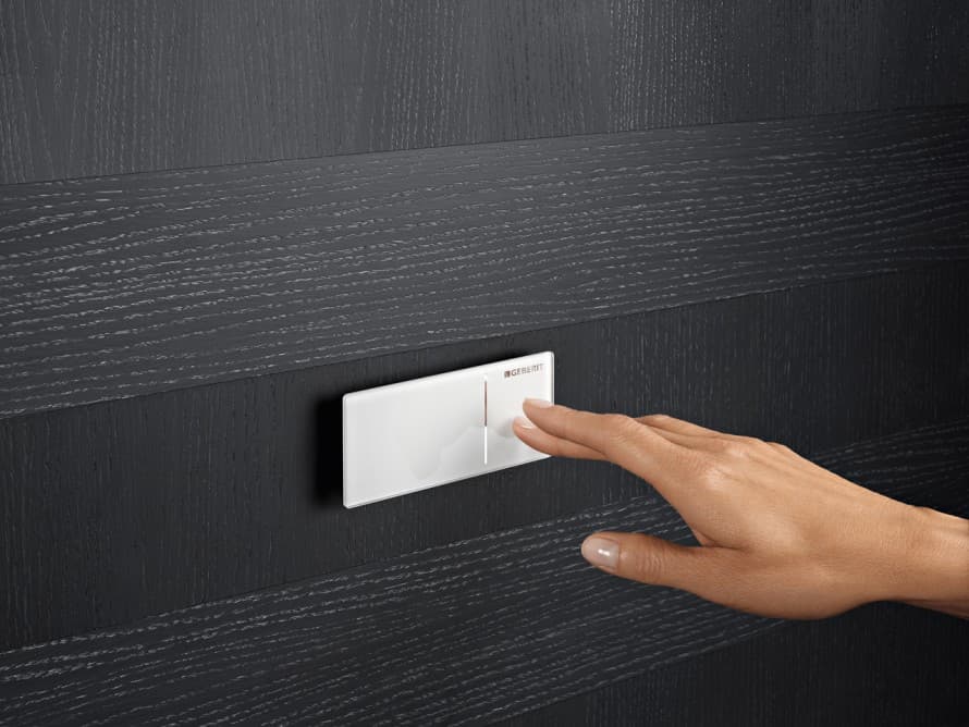 Type 70 remote flush button with hand Type 70 remote flush button with hand