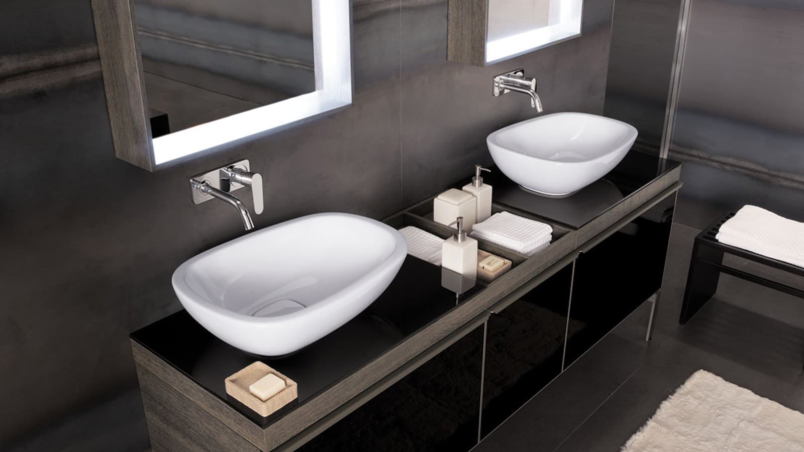 Geberit Citterio lay-on washbasins Geberit Citterio lay-on washbasins